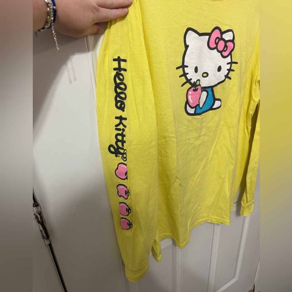 Hello Kitty Yellow Long Sleeve Tee - Picture 3 of 7